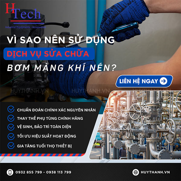 Dịch Vụ Sửa Chữa Bơm Màng Khí Nén Chuyên Nghiệp Tại HCM, Hà Nội